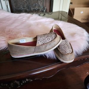 Twisted X Womens Bomber And Light Taupe Slip-On Loafer